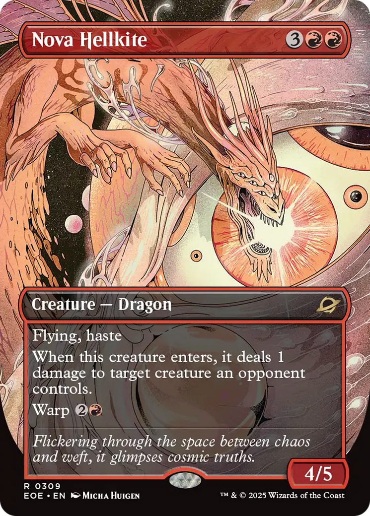 Nova Hellkite (Borderless) [Edge of Eternities] | Exor Games Dartmouth