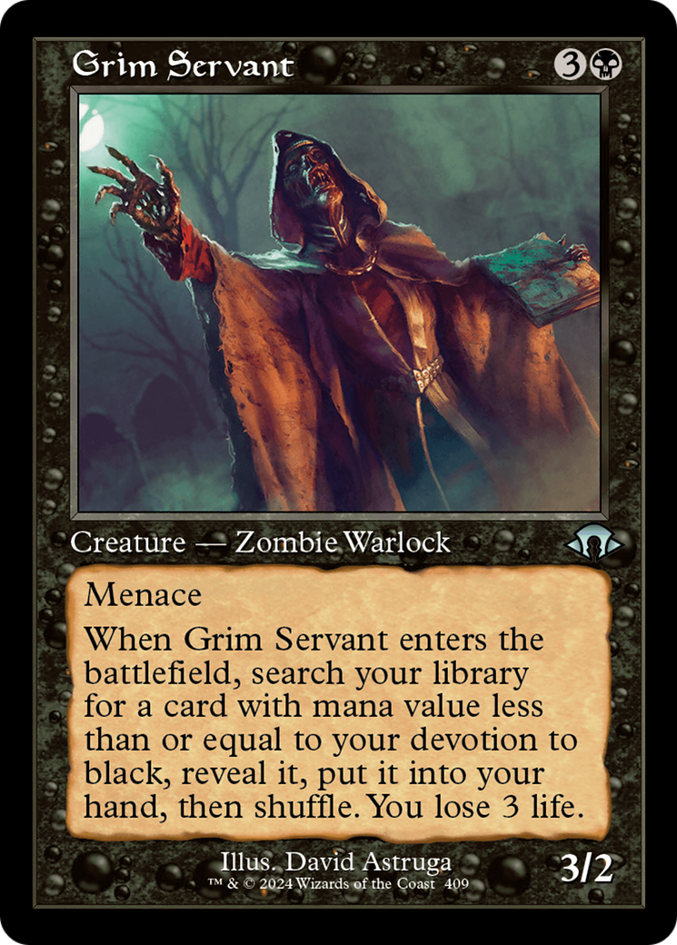 Grim Servant (Retro) [Modern Horizons 3] | Exor Games Dartmouth