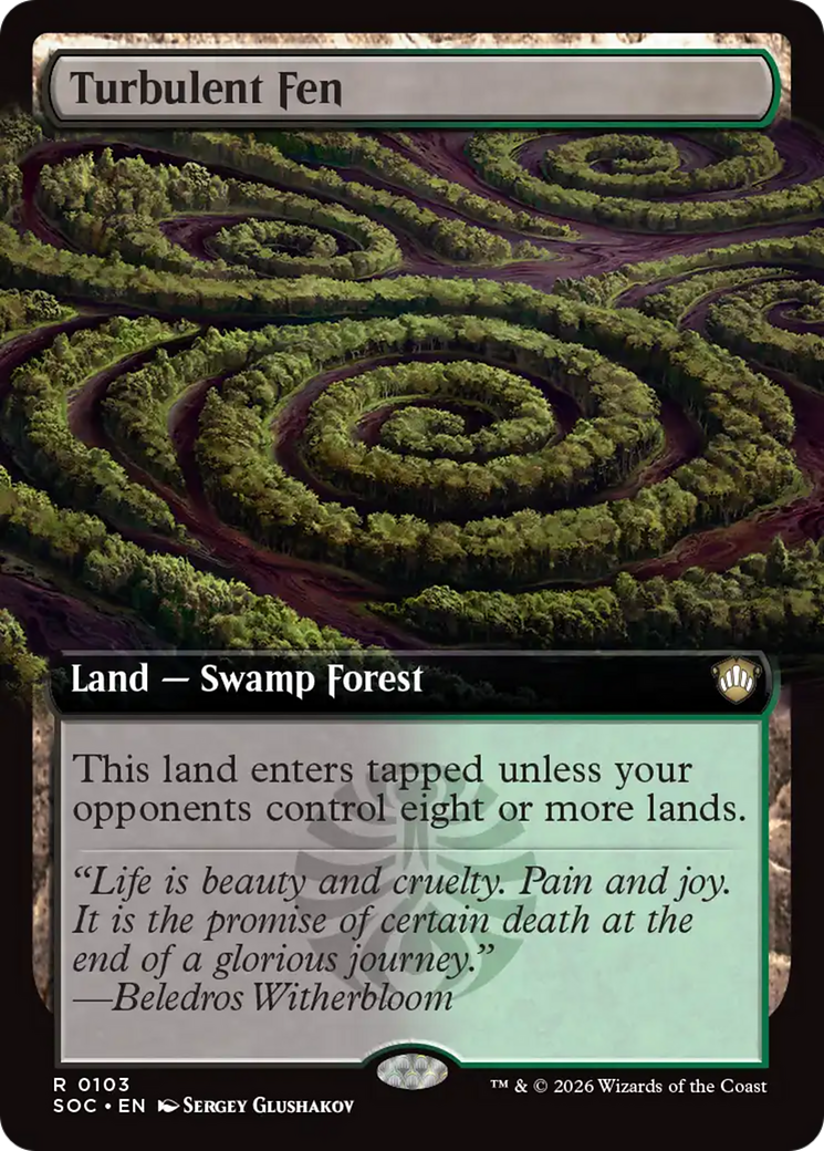 Turbulent Fen (Extended Art) [Secrets of Strixhaven Commander] | Exor Games Dartmouth