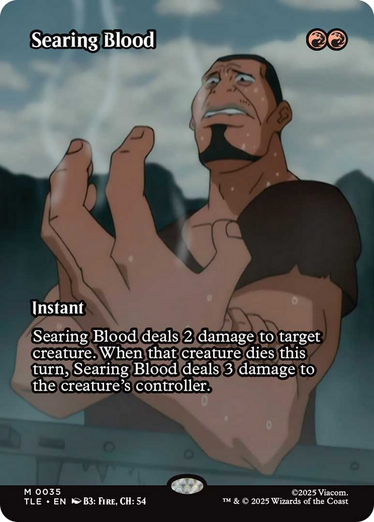 Searing Blood (Borderless) [Avatar: The Last Airbender: Eternal-Legal] | Exor Games Dartmouth