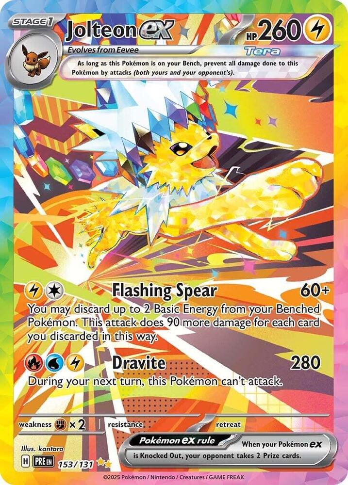 Jolteon ex (153/131) [Scarlet & Violet: Prismatic Evolutions] | Exor Games Dartmouth