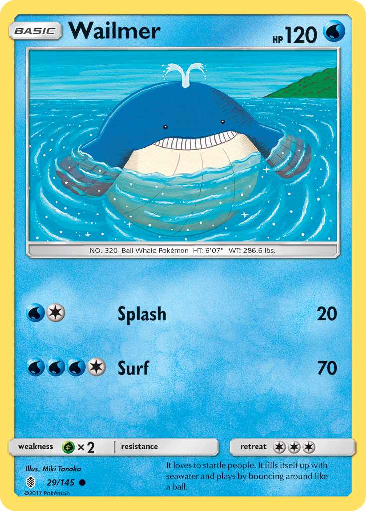 Wailmer (29/145) [Sun & Moon: Guardians Rising] | Exor Games Dartmouth