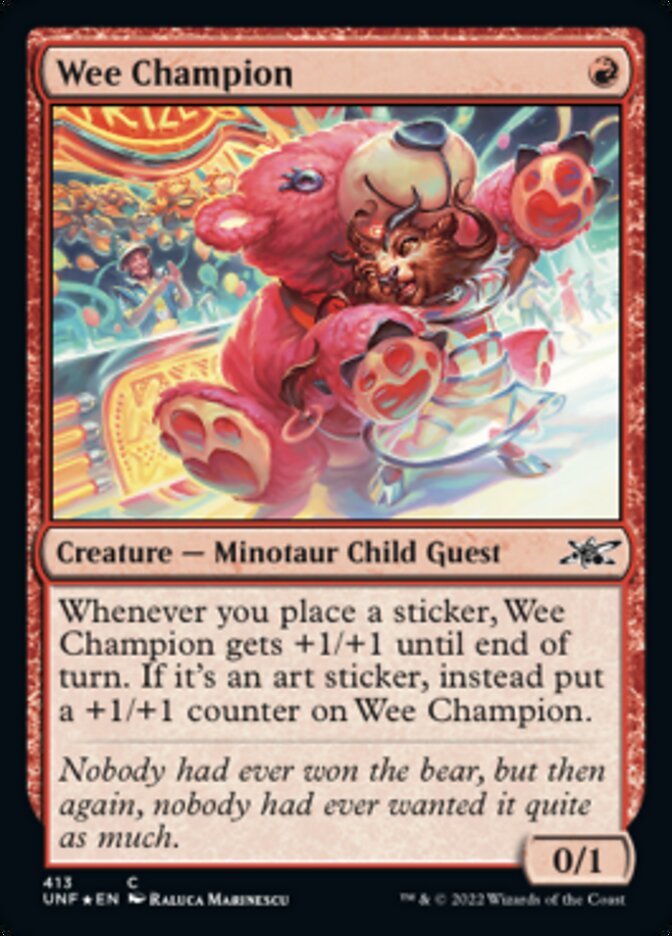 Wee Champion (Galaxy Foil) [Unfinity] | Exor Games Dartmouth