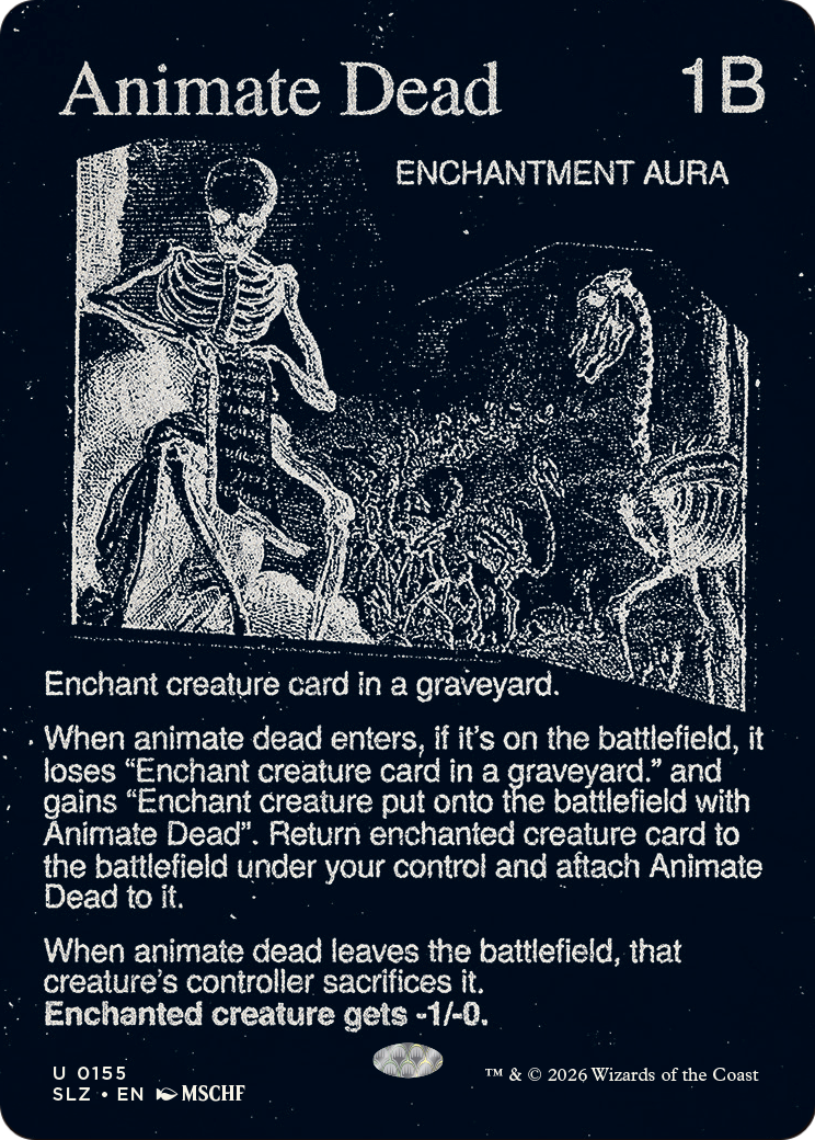 Animate Dead (0155) [Secret Lair x MSCHF: The Zeta Set] | Exor Games Dartmouth
