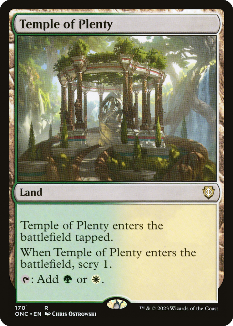 Temple of Plenty [Phyrexia: All Will Be One Commander] | Exor Games Dartmouth