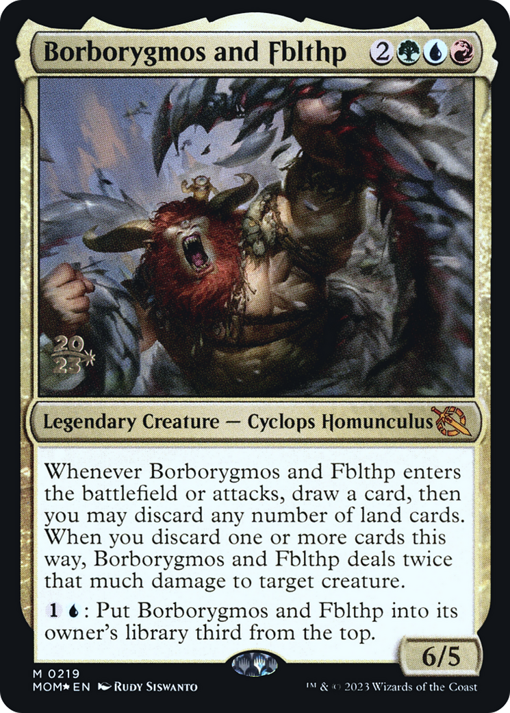 Borborygmos and Fblthp [March of the Machine Prerelease Promos] | Exor Games Dartmouth