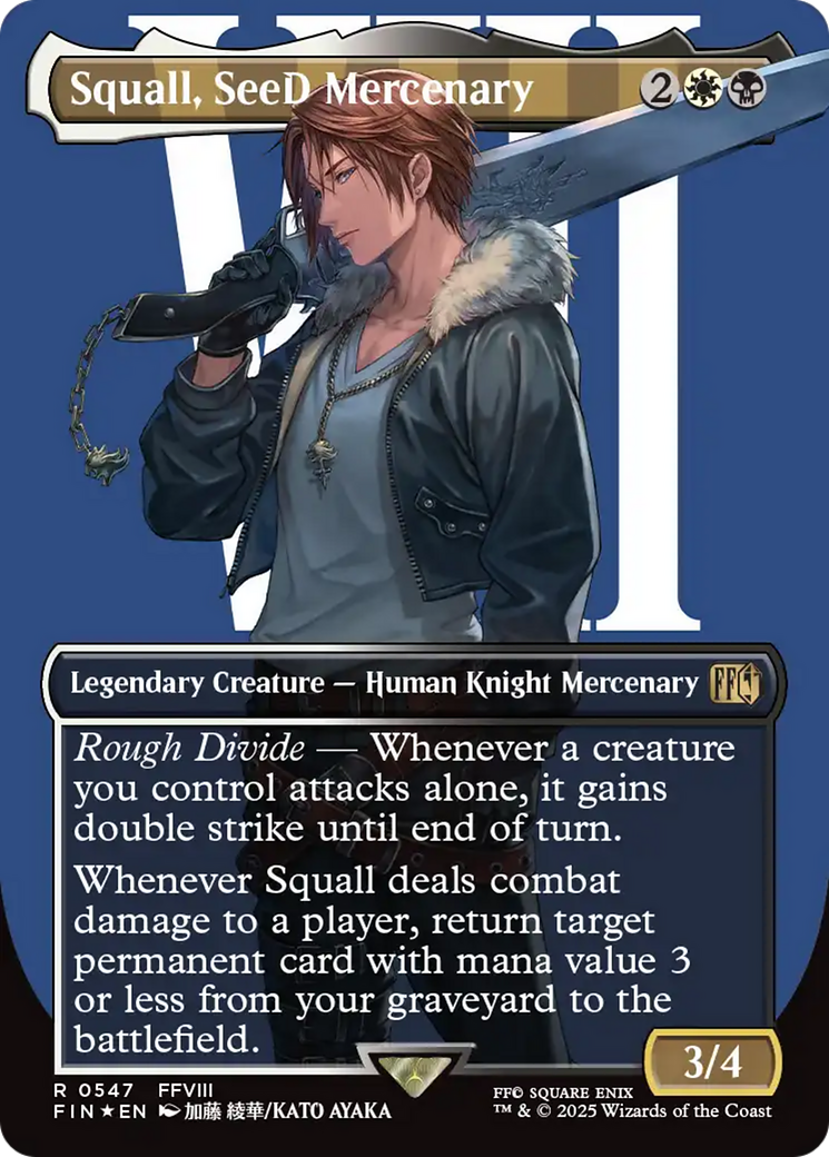 Squall, SeeD Mercenary (Borderless) (Surge Foil) [FINAL FANTASY] | Exor Games Dartmouth