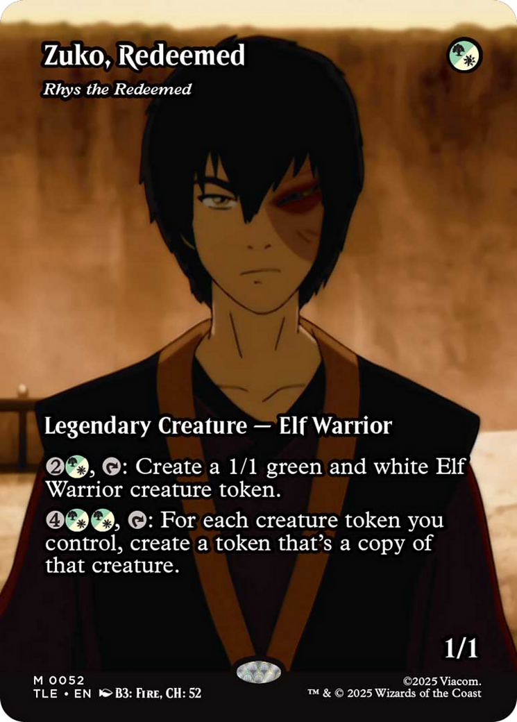 Zuko, Redeemed - Rhys the Redeemed (Borderless) [Avatar: The Last Airbender: Eternal-Legal] | Exor Games Dartmouth