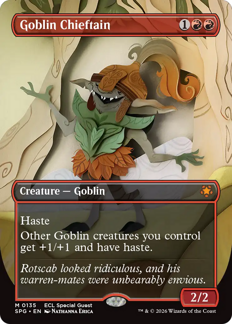 Goblin Chieftain (Borderless) [Lorwyn Eclipsed Special Guests] | Exor Games Dartmouth