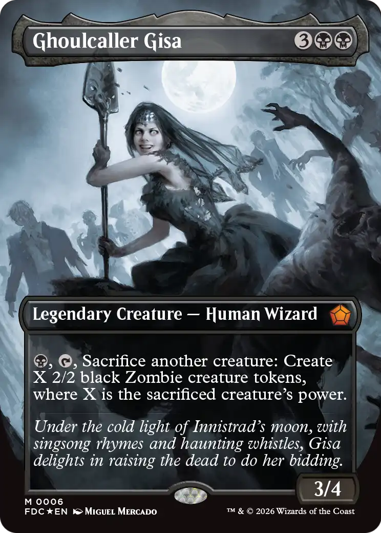 Ghoulcaller Gisa (Borderless) [Foundations Commander] | Exor Games Dartmouth