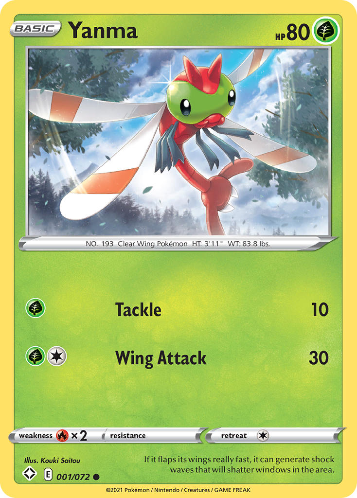 Yanma (001/072) [Sword & Shield: Shining Fates] | Exor Games Dartmouth