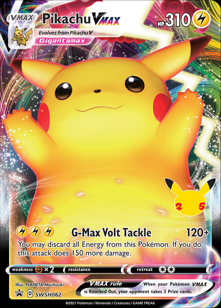 Pikachu VMAX (SWSH062) (Celebrations) [Sword & Shield: Black Star Promos] | Exor Games Dartmouth