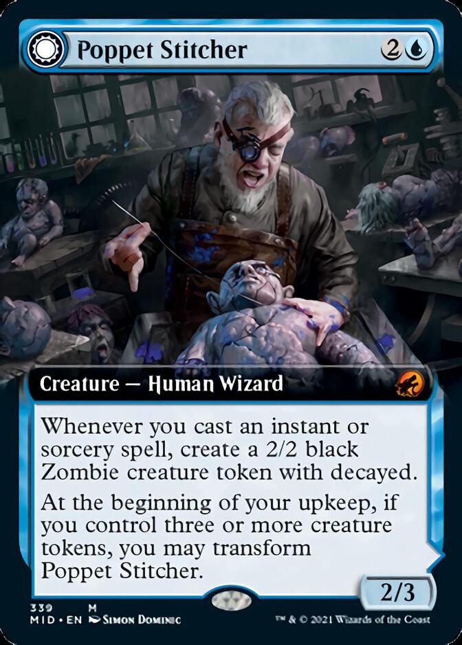 Poppet Stitcher // Poppet Factory (Extended Art) [Innistrad: Midnight Hunt] | Exor Games Dartmouth