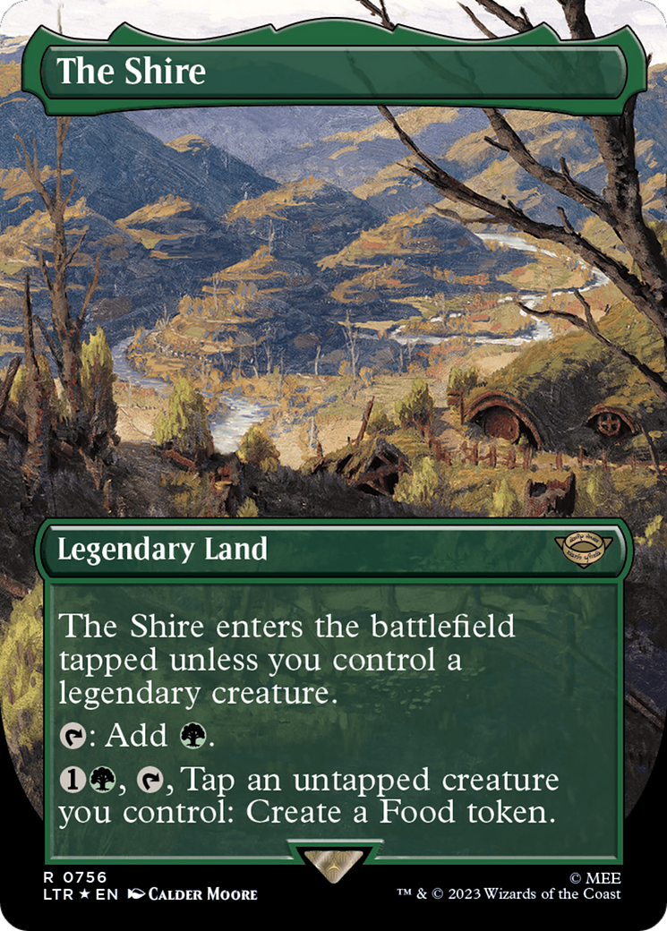 The Shire (Borderless) (Surge Foil) [The Lord of the Rings: Tales of Middle-Earth] | Exor Games Dartmouth