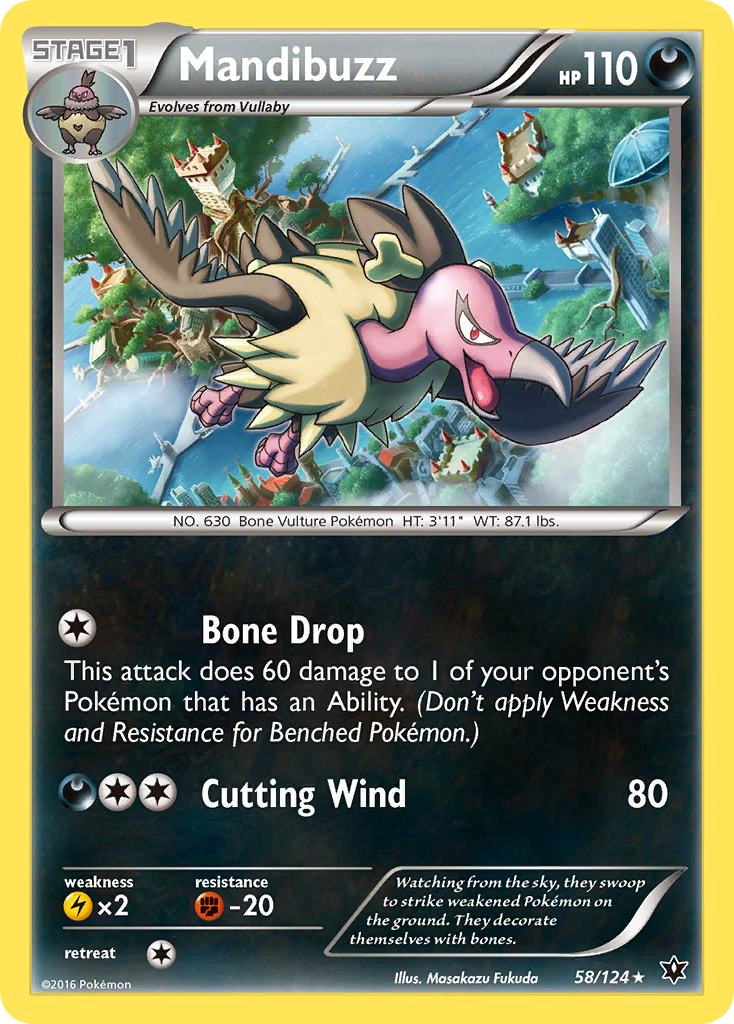 Mandibuzz (58/124) [XY: Fates Collide] | Exor Games Dartmouth