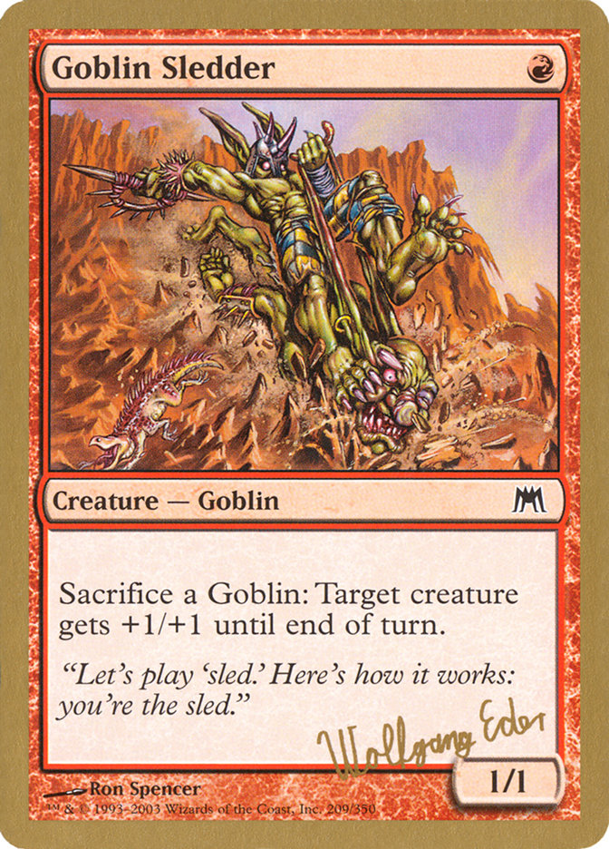 Goblin Sledder (Wolfgang Eder) [World Championship Decks 2003] | Exor Games Dartmouth