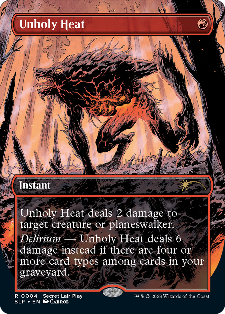 Unholy Heat (Borderless) [Secret Lair Showdown] | Exor Games Dartmouth