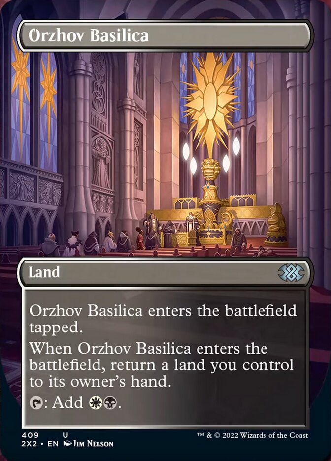 Orzhov Basilica (Borderless Alternate Art) [Double Masters 2022] | Exor Games Dartmouth