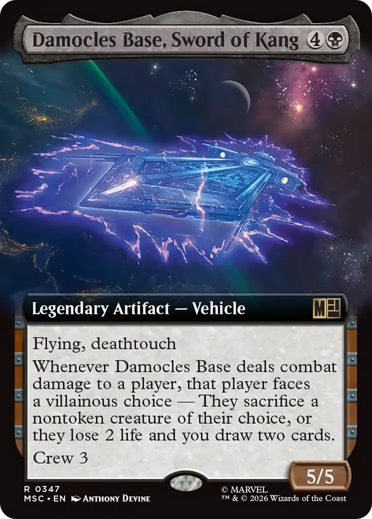Damocles Base, Sword of Kang (Extended Art) [Marvel Super Heroes Commander] | Exor Games Dartmouth