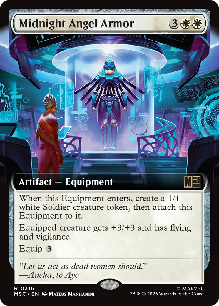Midnight Angel Armor (Extended Art) [Marvel Super Heroes Commander] | Exor Games Dartmouth