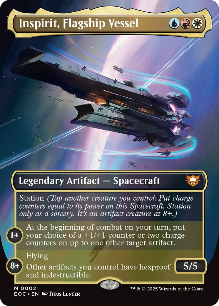 Inspirit, Flagship Vessel (Borderless) [Edge of Eternities Commander] | Exor Games Dartmouth