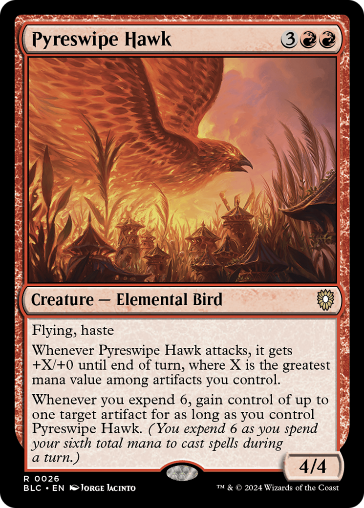 Pyreswipe Hawk [Bloomburrow Commander] | Exor Games Dartmouth