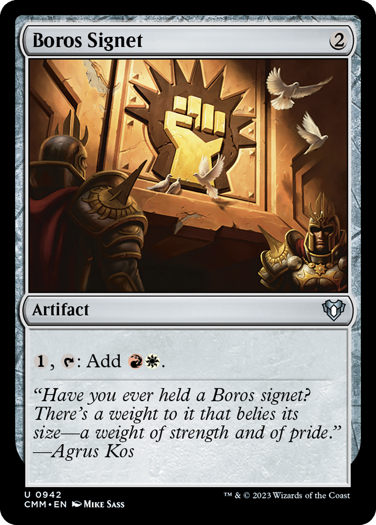 Boros Signet [Commander Masters] | Exor Games Dartmouth