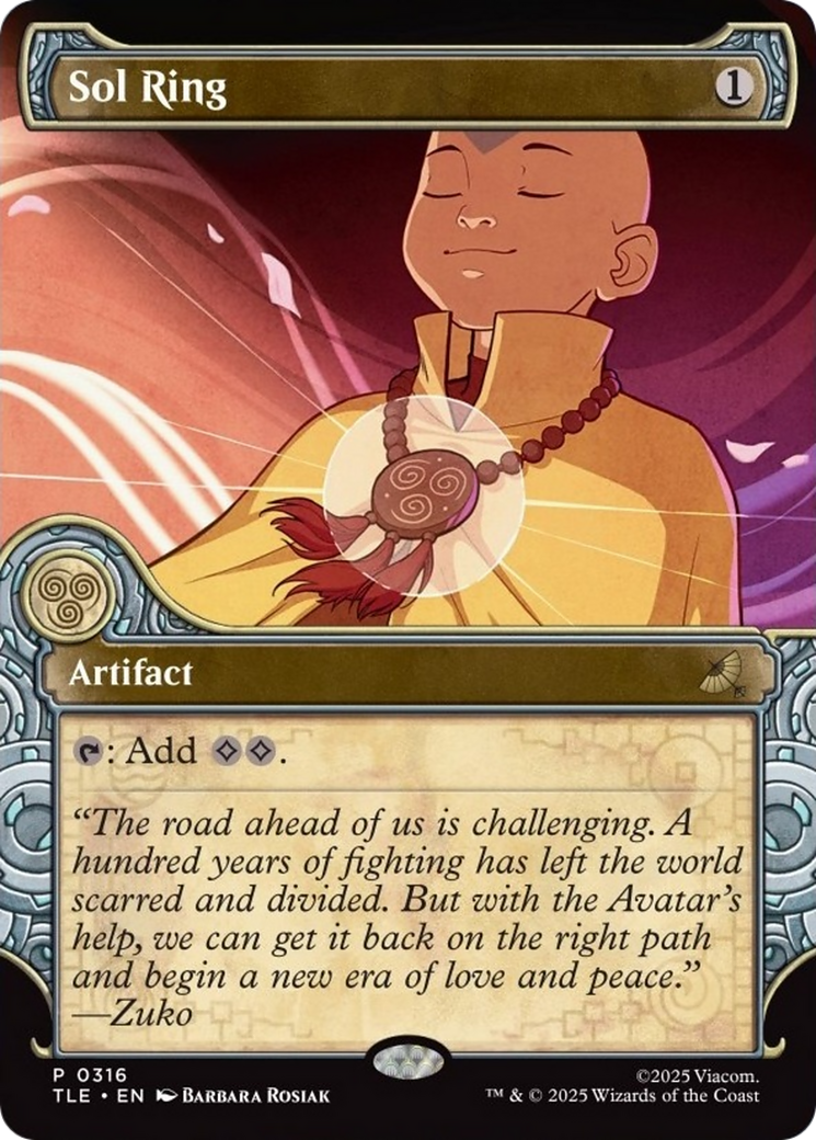 Sol Ring (Showcase) [Avatar: The Last Airbender: Eternal-Legal] | Exor Games Dartmouth