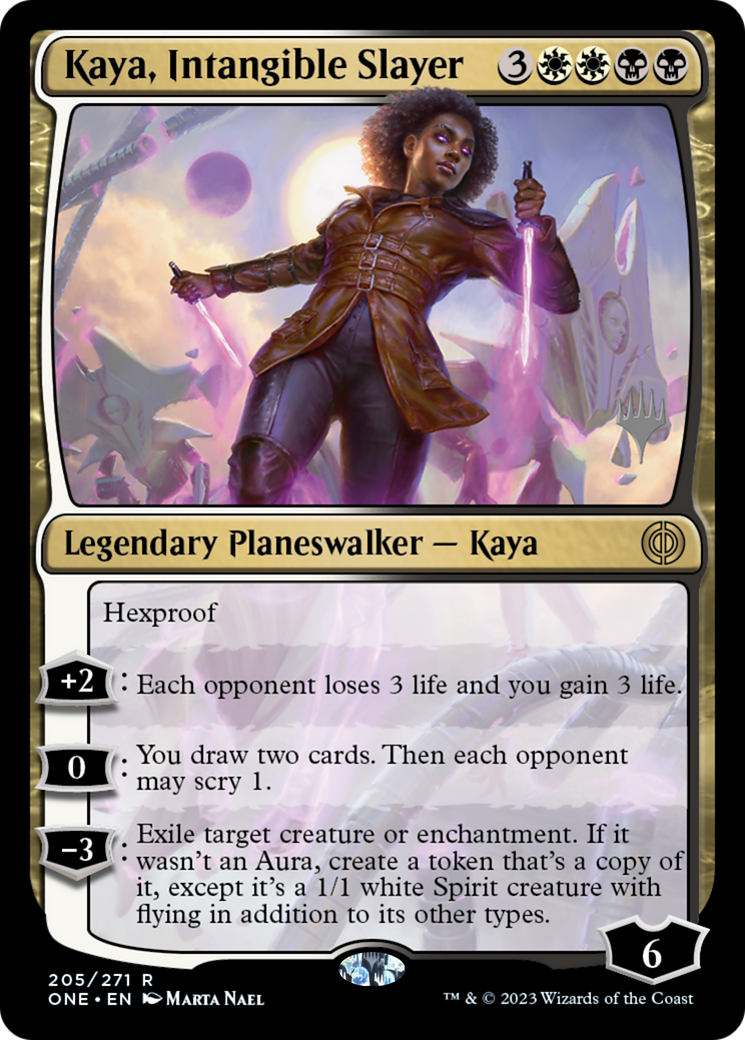 Kaya, Intangible Slayer (Promo Pack) [Phyrexia: All Will Be One Promos] | Exor Games Dartmouth
