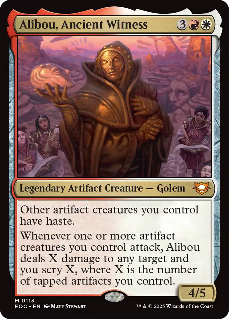 Alibou, Ancient Witness [Edge of Eternities Commander] | Exor Games Dartmouth