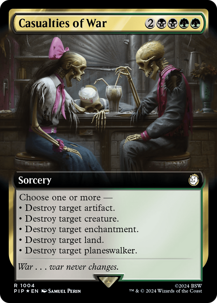 Casualties of War (Extended Art) (Surge Foil) [Fallout] | Exor Games Dartmouth