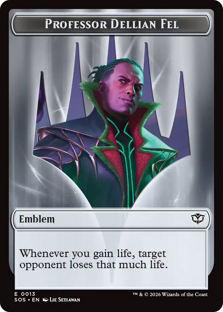 Professor Dellian Fel // Pest (0008) Double-Sided Token [Secrets of Strixhaven Tokens] | Exor Games Dartmouth