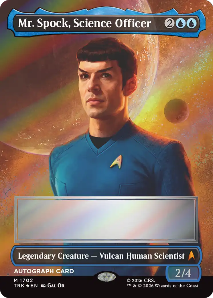 Mr. Spock, Science Officer (Borderless) (Signed) [Star Trek] | Exor Games Dartmouth