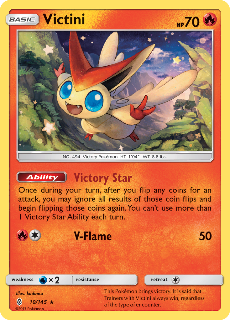 Victini (10/145) [Sun & Moon: Guardians Rising] | Exor Games Dartmouth