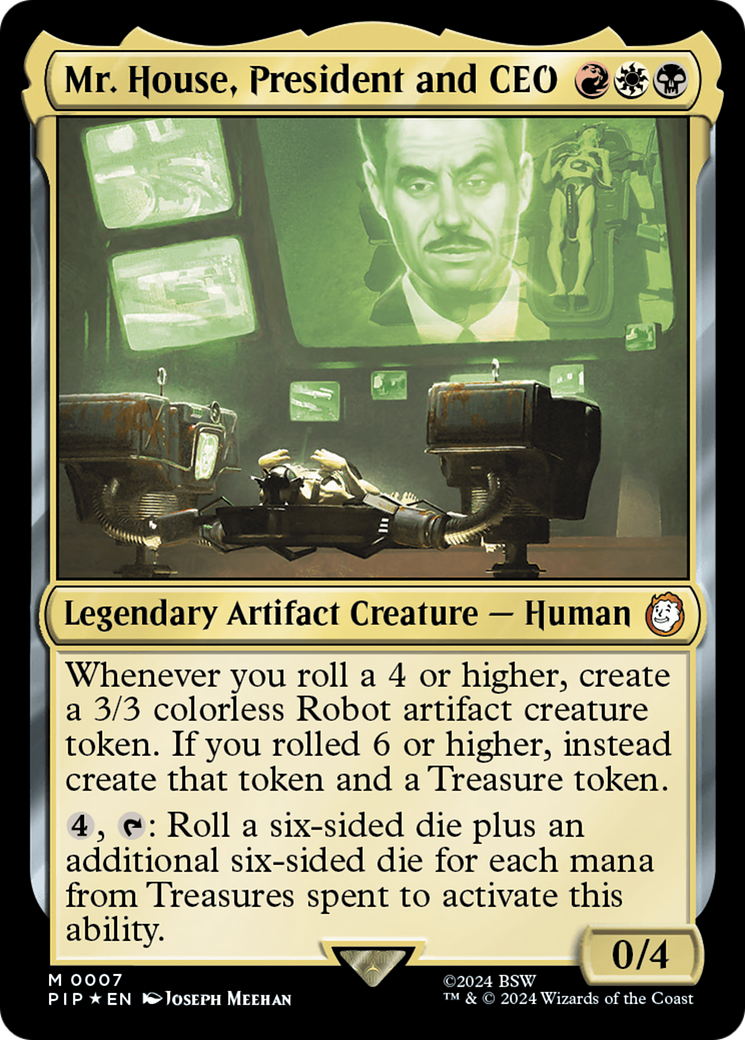 Mr. House, President and CEO [Fallout] | Exor Games Dartmouth