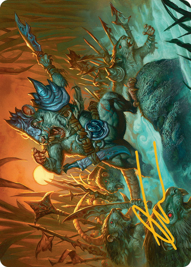 Persistent Marshstalker Art Card (Gold-Stamped Signature) [Bloomburrow Art Series] | Exor Games Dartmouth