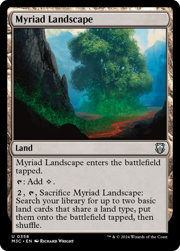 Myriad Landscape (Ripple Foil) [Modern Horizons 3 Commander] | Exor Games Dartmouth