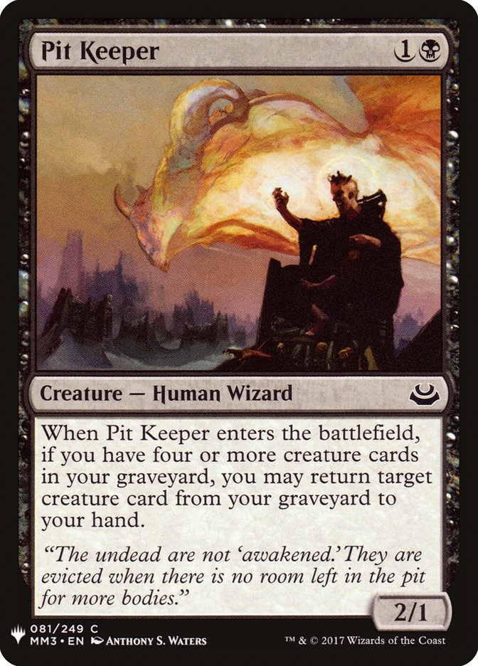 Pit Keeper [Mystery Booster] | Exor Games Dartmouth