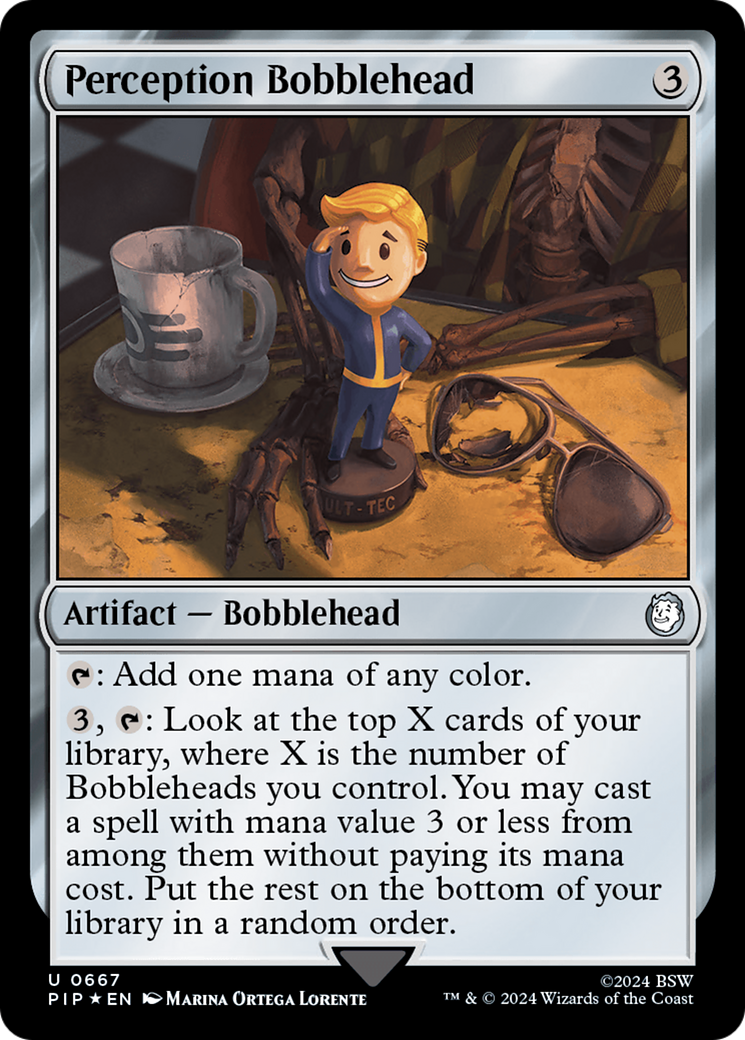 Perception Bobblehead (Surge Foil) [Fallout] | Exor Games Dartmouth