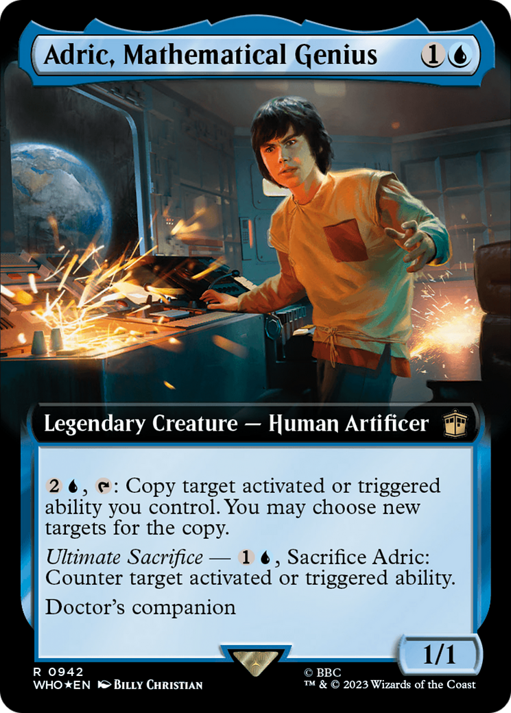 Adric, Mathematical Genius (Extended Art) (Surge Foil) [Doctor Who] | Exor Games Dartmouth