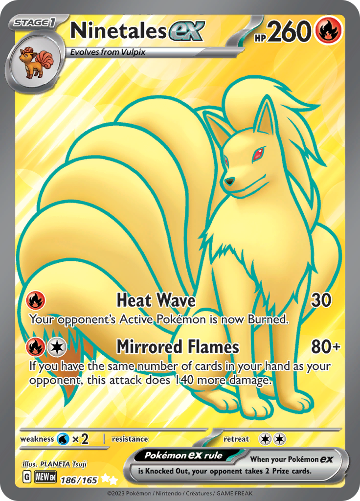 Ninetales ex (186/165) [Scarlet & Violet: 151] | Exor Games Dartmouth