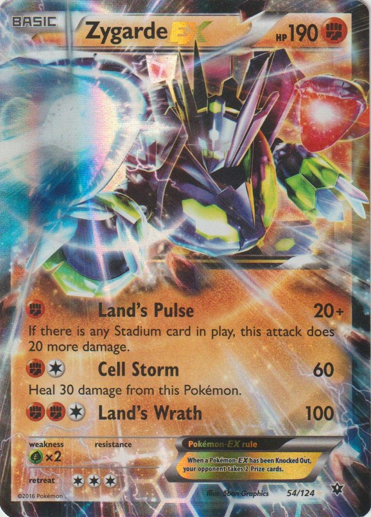 Zygarde EX (054/124) (Jumbo Card) [XY: Fates Collide] | Exor Games Dartmouth