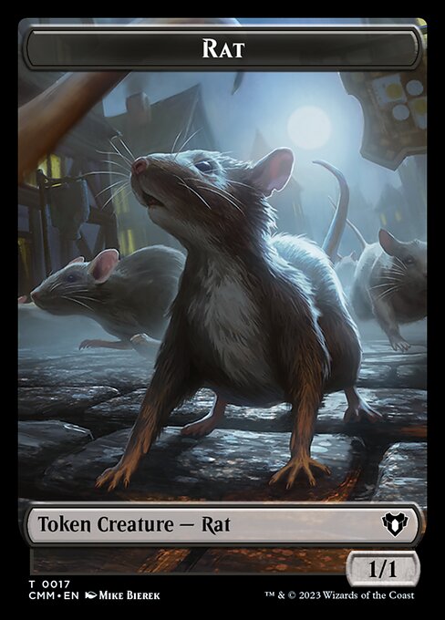 City's Blessing // Rat Double-Sided Token [Commander Masters Tokens] | Exor Games Dartmouth