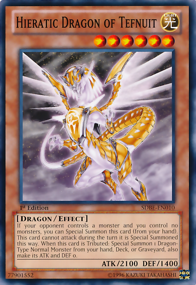 Hieratic Dragon of Tefnuit [SDBE-EN010] Common | Exor Games Dartmouth