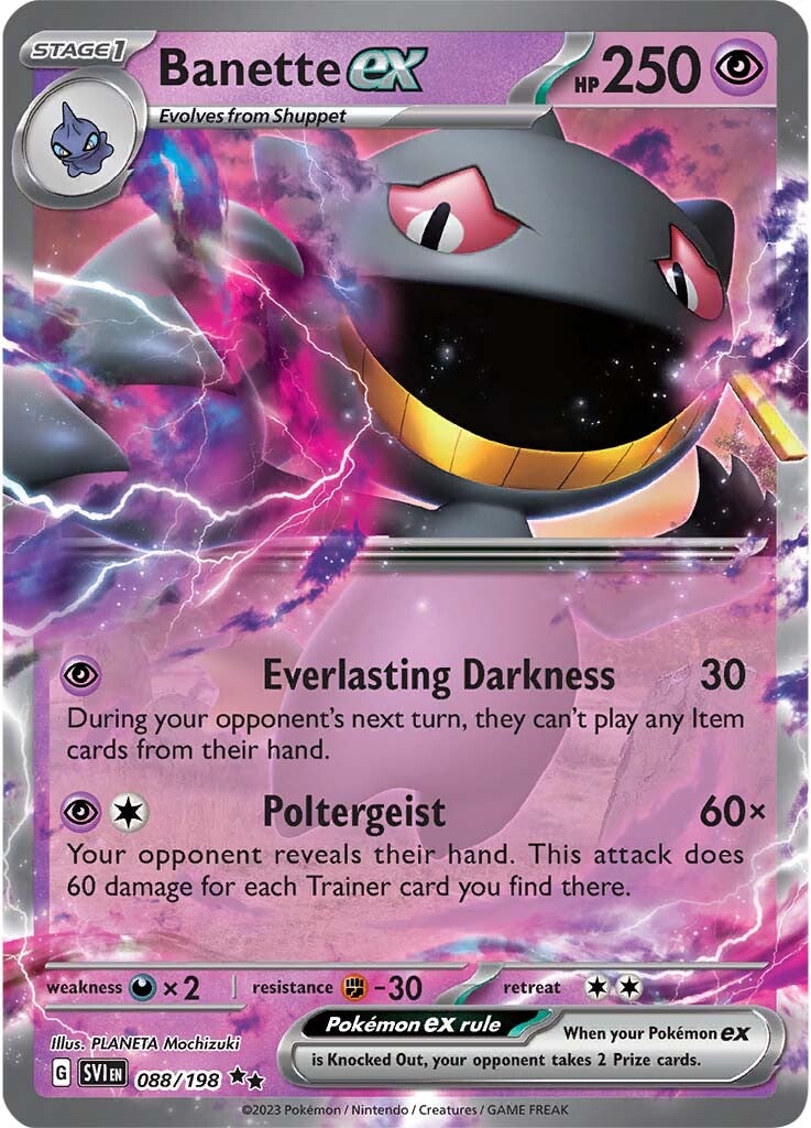 Banette ex (088/198) [Scarlet & Violet: Base Set] | Exor Games Dartmouth