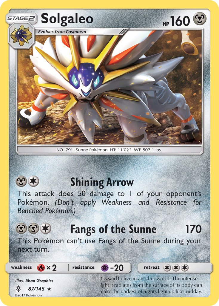 Solgaleo (87/145) (Theme Deck Exclusive) [Sun & Moon: Guardians Rising] | Exor Games Dartmouth