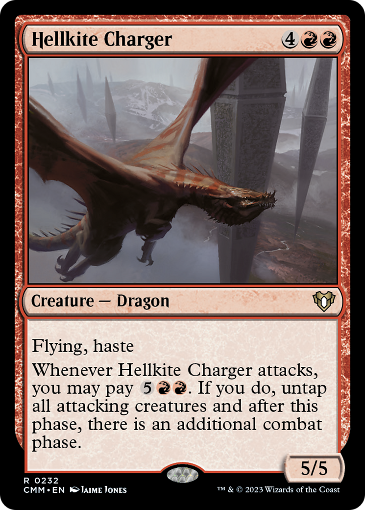 Hellkite Charger (Foil Etched) [Commander Masters] | Exor Games Dartmouth