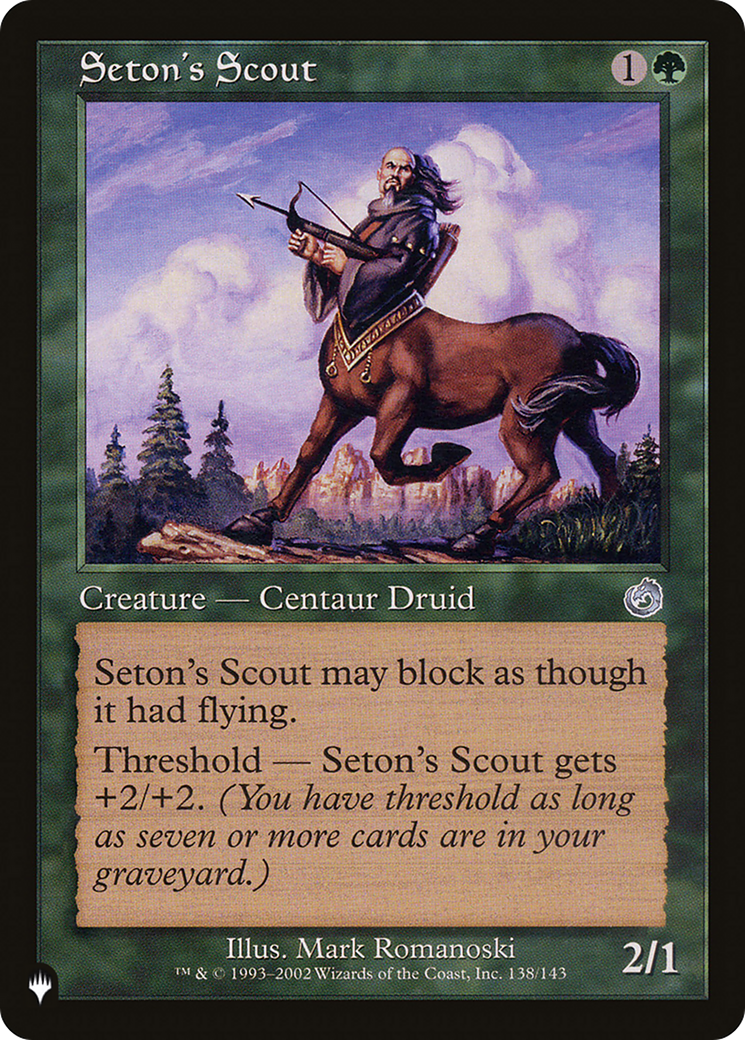 Seton's Scout [The List Reprints] | Exor Games Dartmouth