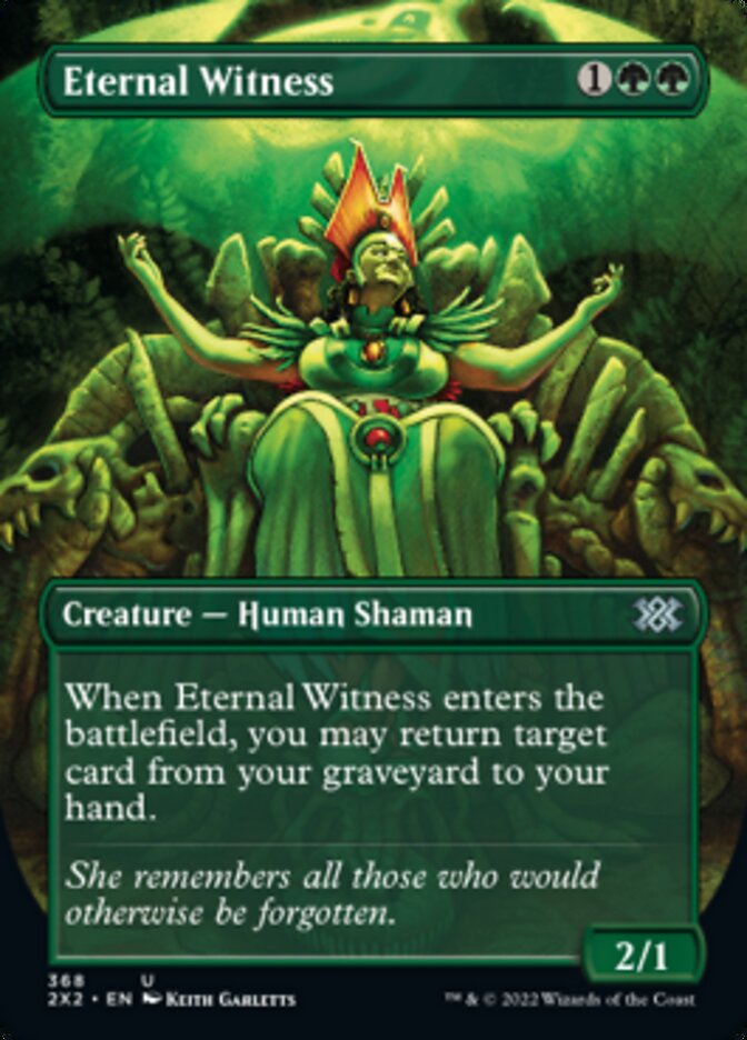 Eternal Witness (Borderless Alternate Art) [Double Masters 2022] | Exor Games Dartmouth