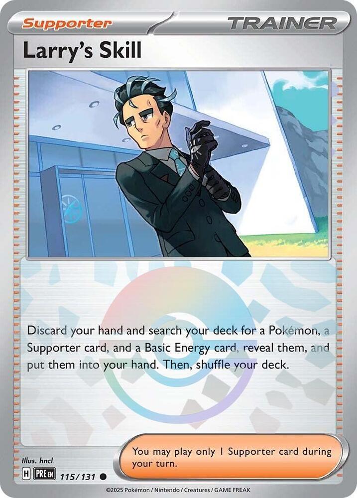 Larry's Skill (115/131) (Poke Ball Pattern) [Scarlet & Violet: Prismatic Evolutions] | Exor Games Dartmouth